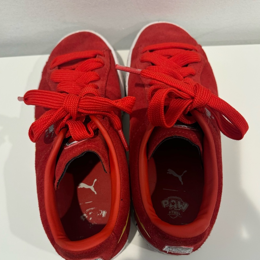 2/$20 PUMA Patrol X Suede Lace Up  Youth Boys Red Sneakers Casual Shoes - Picture 4 of 8